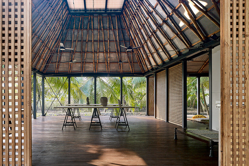 architecture brio elevates mumbai artist retreat on boulders to protect it from flooding