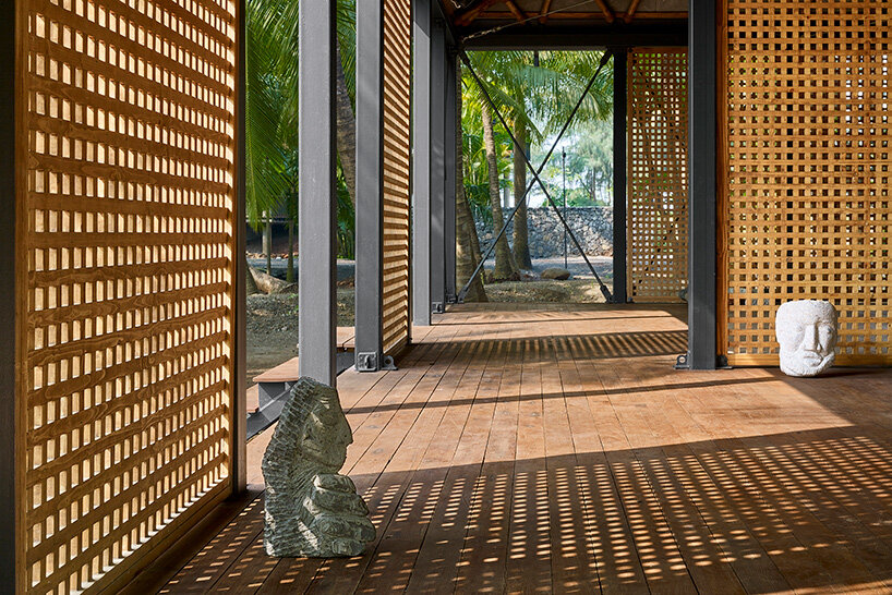 architecture brio elevates mumbai artist retreat on boulders to protect it from flooding