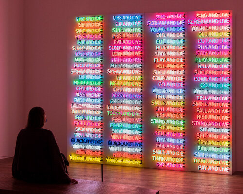 bruce nauman's 'natural light, blue light room' at blain|southern