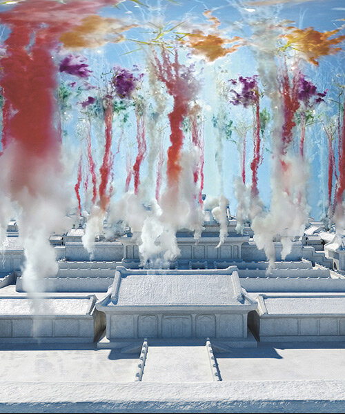 cai guo-qiang sets off virtual fireworks above the forbidden city in his first VR artwork