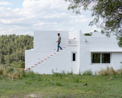 with its casa elisa, grupo boreal introduces the design language of ibiza to rural argentina