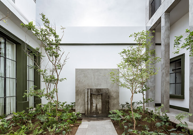 diagrama restores historical residential building with central patio in mexico