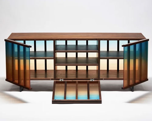 sunset furniture by changhyun lim saturates design objects in warm, pastel hues