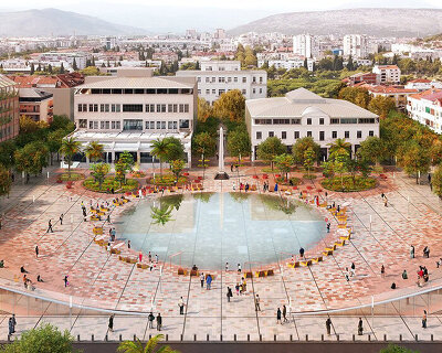 DEPÓLIS + ninoslav krgovic design a transformable public square for podgorica, montenegro