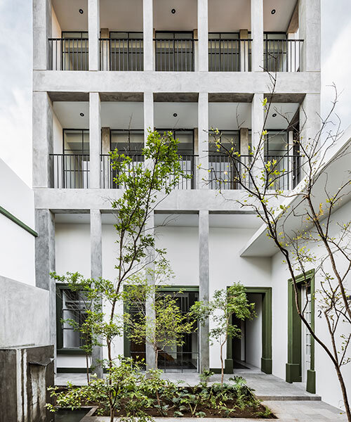 diagrama restores historical residential building with central patio in mexico