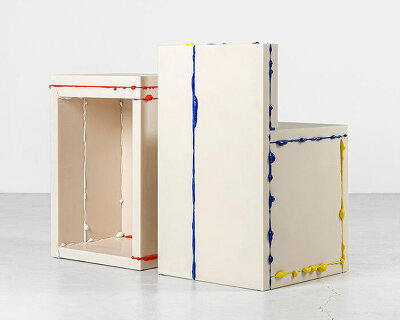 donghoon sohn melts plastic byproduct to create BSP furniture collection