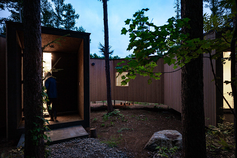 'house in the forest' by florian busch architects is a remote retreat in the woods of hokkaido