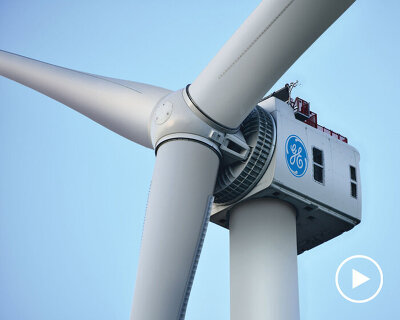 one rotation of GE's 'haliade-X' wind turbine could power a house for two days