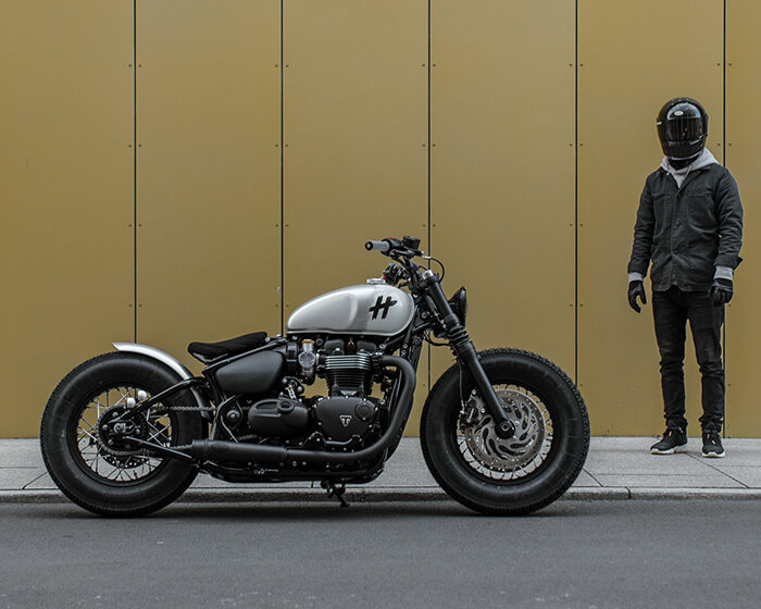hookie customizes triumph bobber orca motorcycle with bolt-on parts only