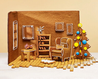 build your own gingerbread house and furniture with these IKEA instructions