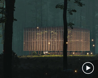 earth chapel is a secluded forest sanctuary in lebanon visualized by JPAG