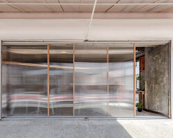 keisuke hatakenaka clads tokyo tea shop in translucent polycarbonate screens