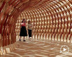 kengo kuma and geoff nees build 'botanical pavilion' at NGV triennial 2020