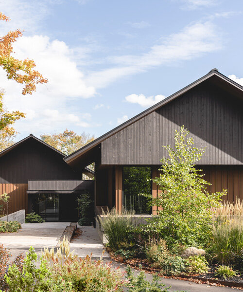 alain carle architecte combines three wooden volumes into 'koya' house in canada