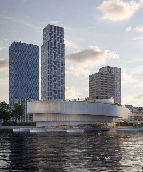 mecanoo unveils maritime center as part of rotterdam's rijnhaven masterplan