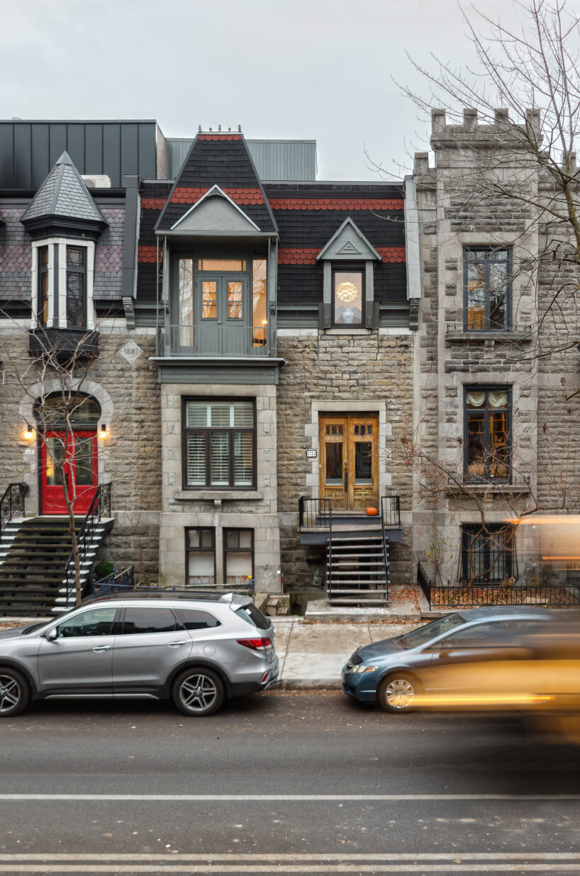 naturehumaine adds metal-clad extension to victorian house renovation in canada