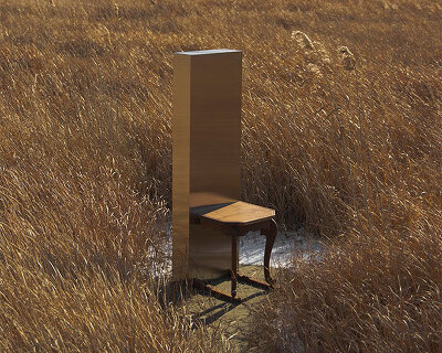 carved wood & stainless steel chair reinterprets traditional korean furniture