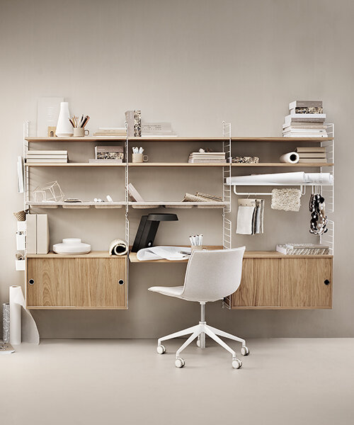 swedish icon string furniture tunes design to fit the flexible office