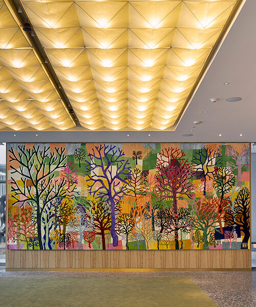 trenton doyle hancock weaves monumental arboreal tapestry with odabashian at museum of fine arts, houston
