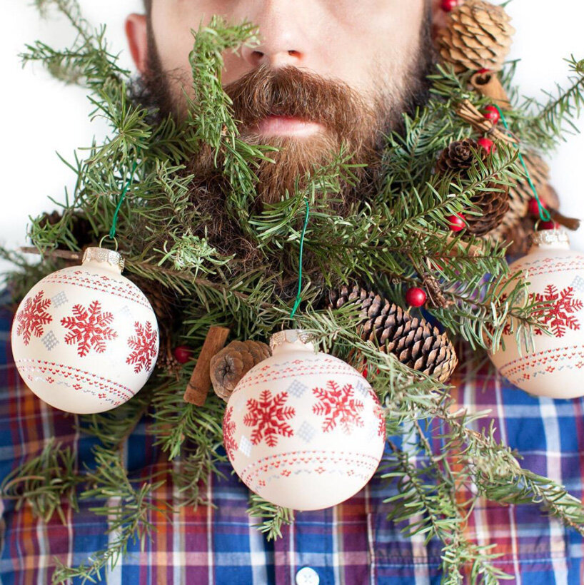 'will it beard': festive decoration ideas for quarantine beards during this holiday season