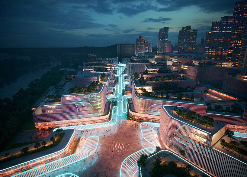 zaha hadid architects masterplans shenzhen's huanggang port area in china