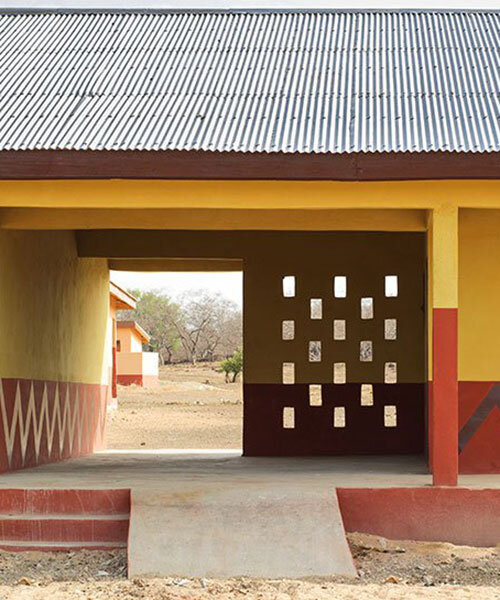2bold unveils 'school of joy' with geometric mural paintings in rural ghana