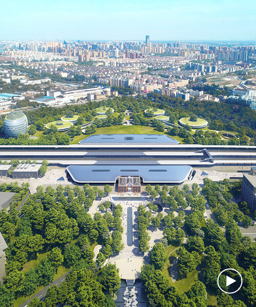 MAD architects reveals plans for jiaxing's 'train station in the forest'