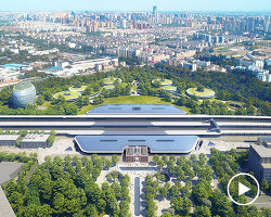 MAD architects reveals plans for jiaxing's 'train station in the forest'