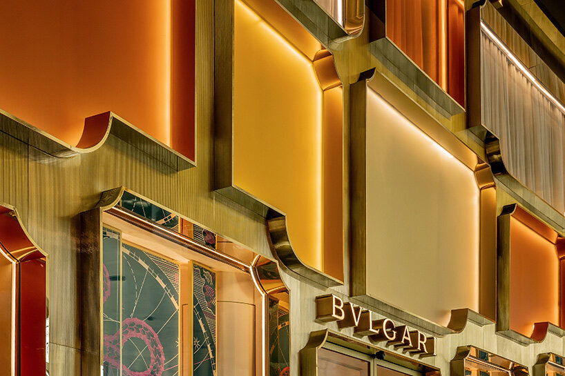 MVRDV references bulgari's first store in rome façade in bangkok