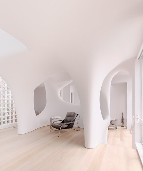 with 'softie,' OPA sculpts a dwelling that is cavernous and cloud-like