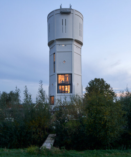 RVArchitecture transforms water tower in the netherlands to contain two unique dwellings