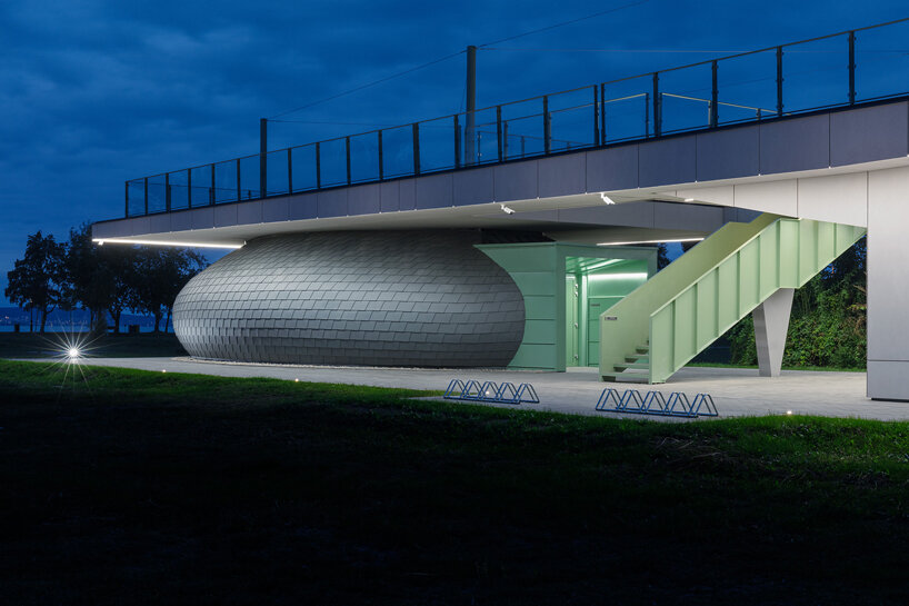 A4 studio designs a bubble-shaped event space in hungary designboom