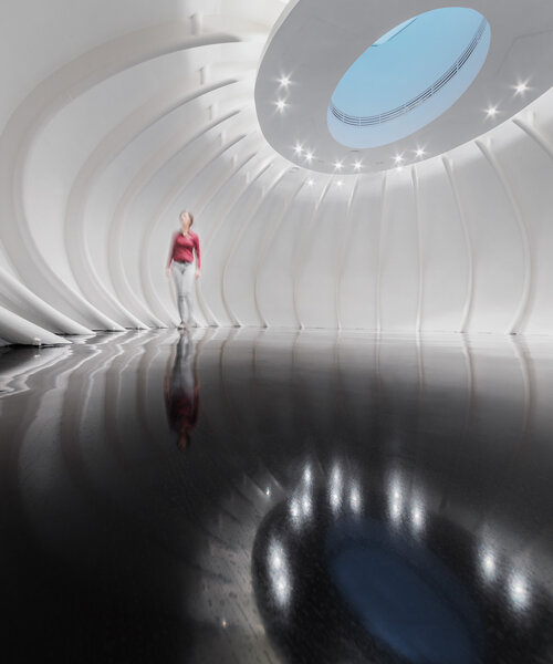 the ZAM! is a bubble-shaped event space in hungary designed by A4 studio