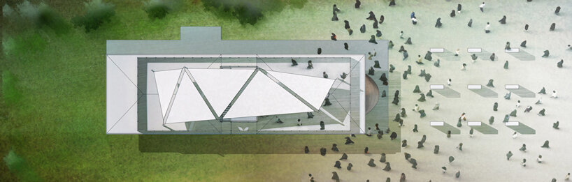 A4 studio designs a bubble-shaped event space in hungary designboom