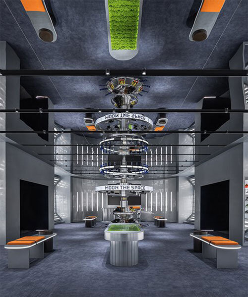 ALL design studio forms spacecraft-like boutique interior in chengdu, china