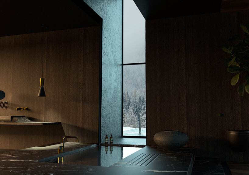 antony gibbon punctuates his andorra house with figural window volumes