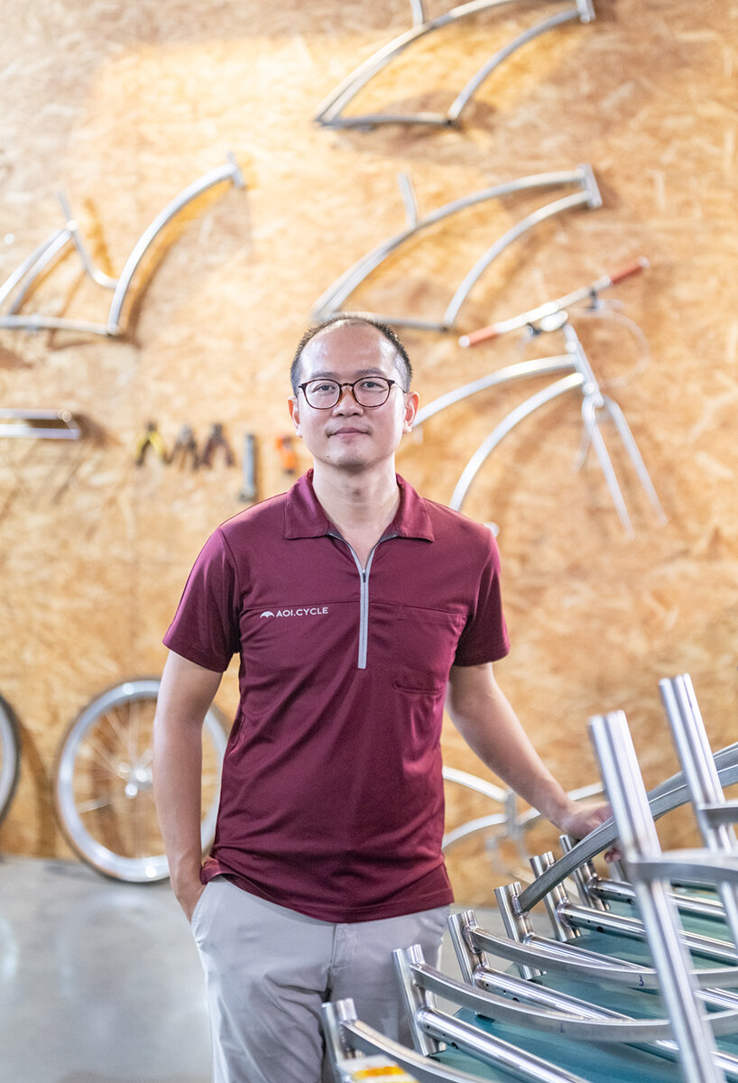 NTCRI and AOI CYCLE intertwine metal and woodworking for craftsmanship bicycle project
