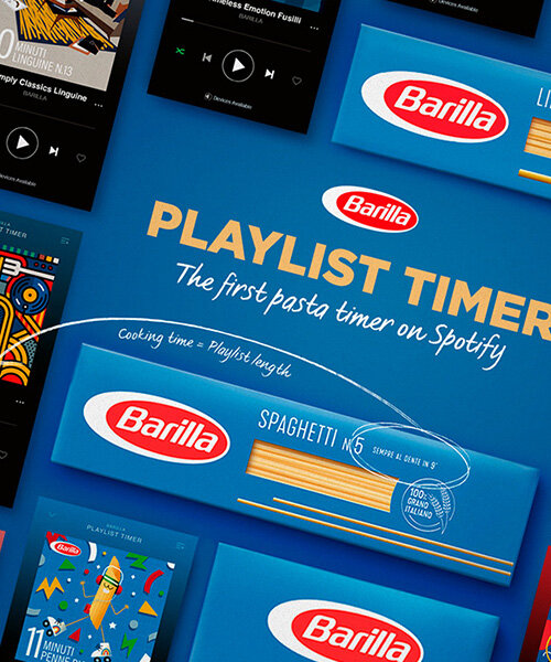 these barilla X spotify playlists tell you how long you should cook your pasta
