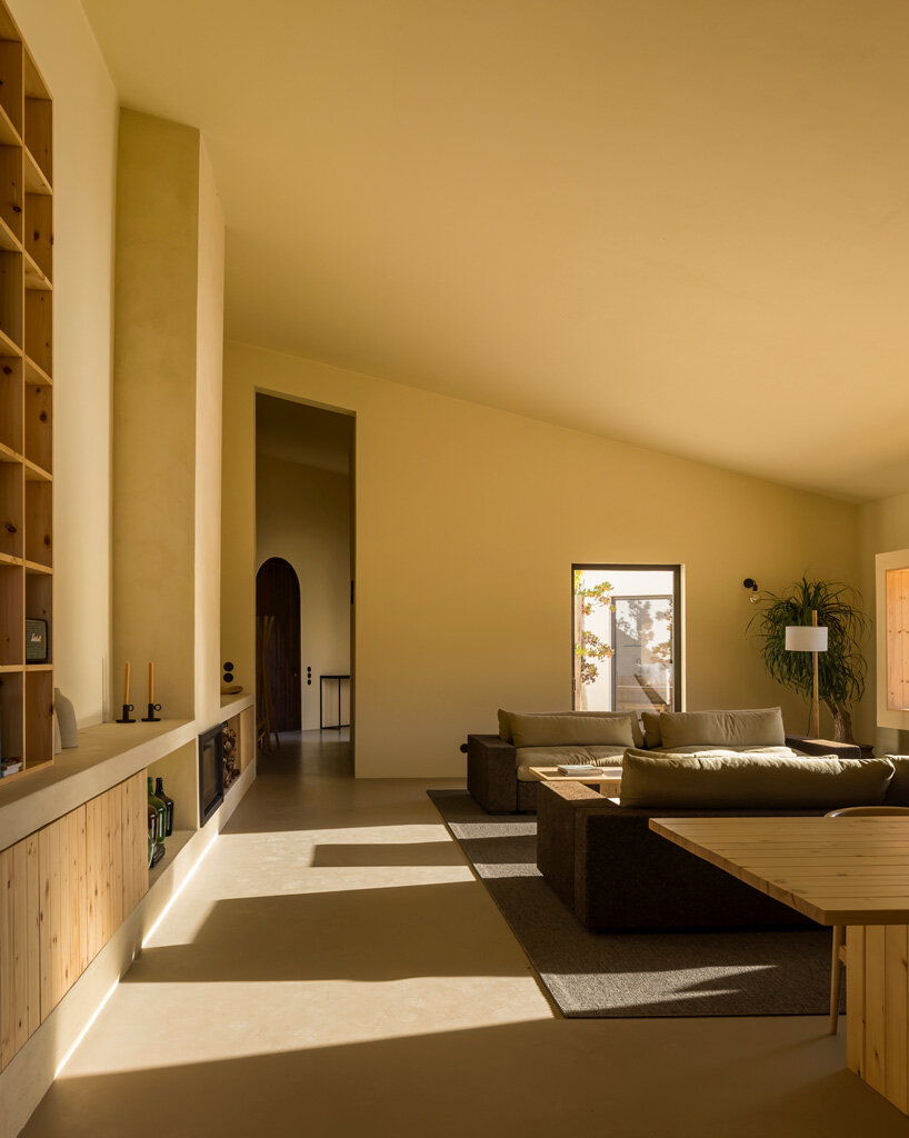 bica arquitectos combines two contiguous volumes into 'house in alentejo' in rural portugal