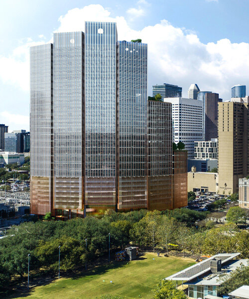 bjarke ingels group designs '1550 on the green' office tower for houston
