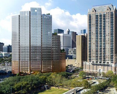 bjarke ingels group designs '1550 on the green' office tower for houston