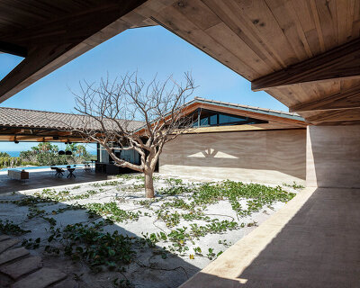 dellekamp arquitectos frames views of the rugged mexican coastline with cabo house