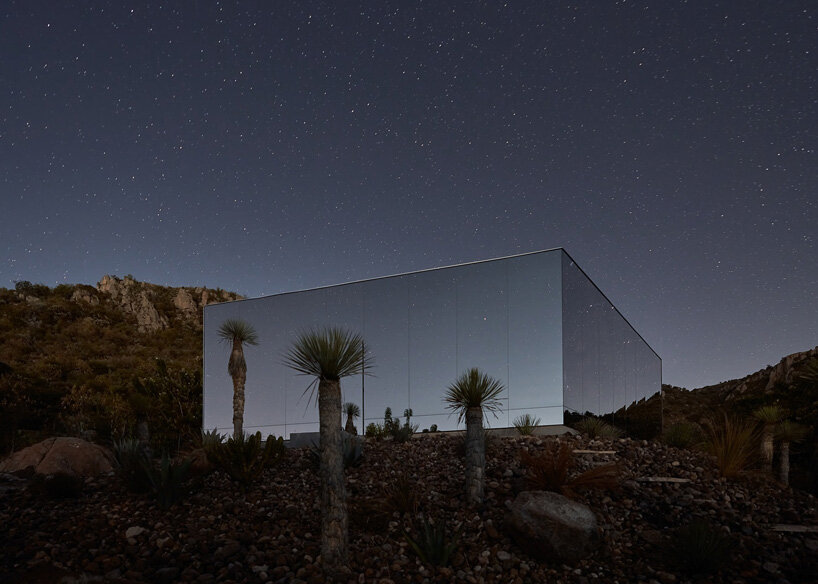 casa etérea is an off-grid glass house set on the slopes of an extinct volcano in mexico