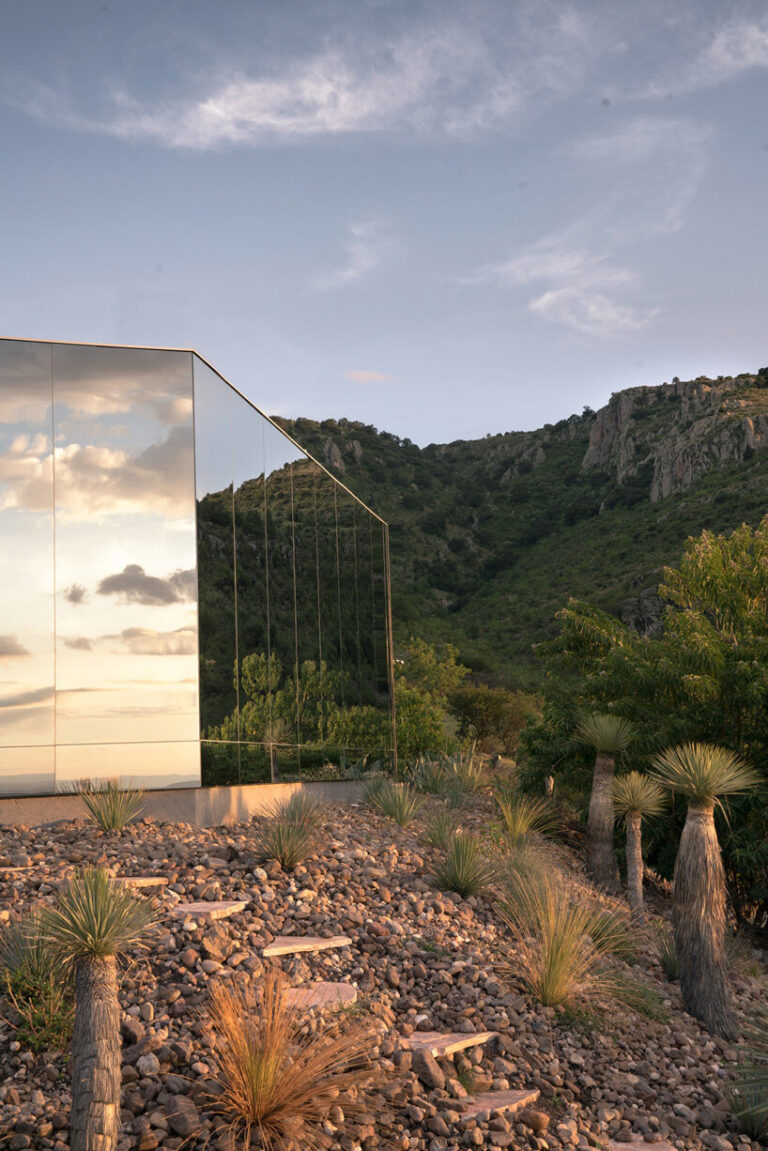 Image showcasing casa etérea is an off-grid glass house set on the slopes of an extinct ...