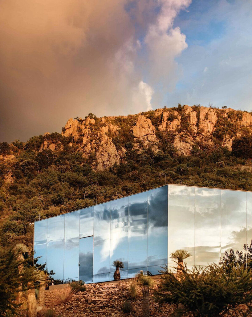 casa eterea is an off-grid glass house located on the slopes of an extinct volcano in mexico