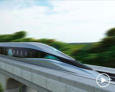 china unveils a maglev train prototype with peak speed of 620 km/h