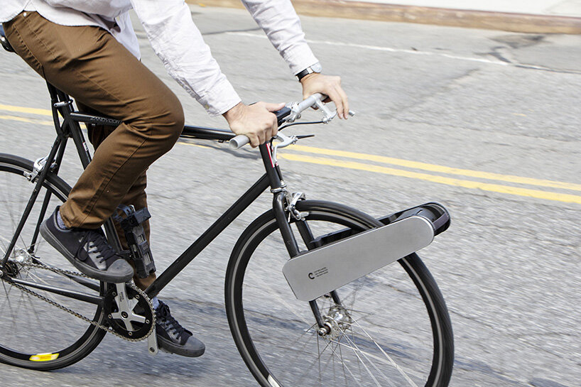 CLIP is a portable e-motor that turns any bicycle into an e-bike
