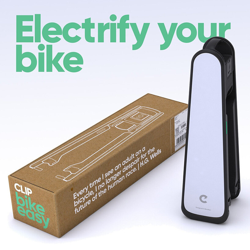 CLIP is a portable e-motor that turns any bicycle into an e-bike