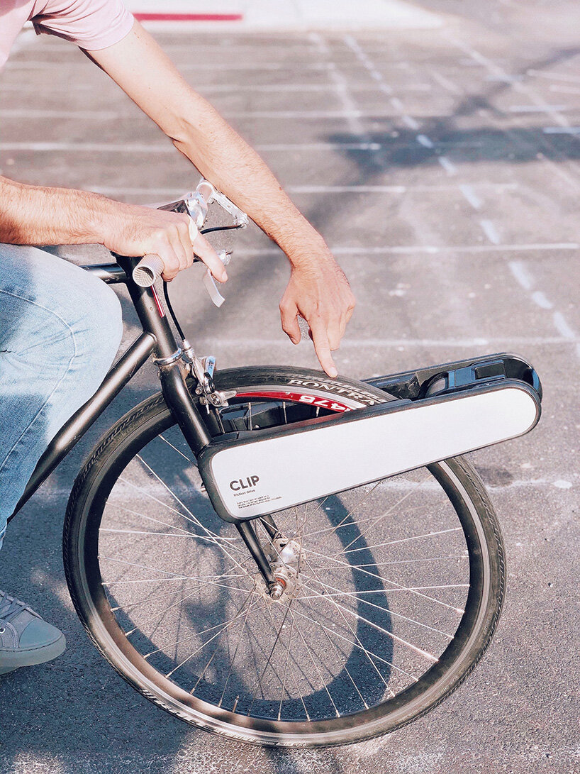 CLIP is a portable e motor that turns any bicycle into an e bike