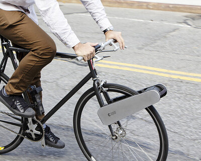 CLIP is a portable e-motor that turns any bicycle into an e-bike
